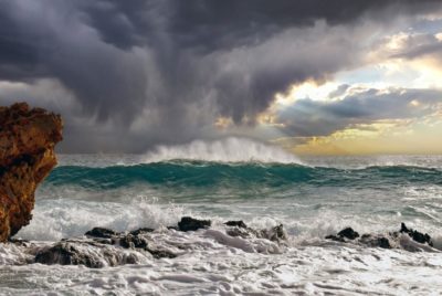 stormy seas picture representing the difference between indexed life insurance and whole life insurance during inflationary periods